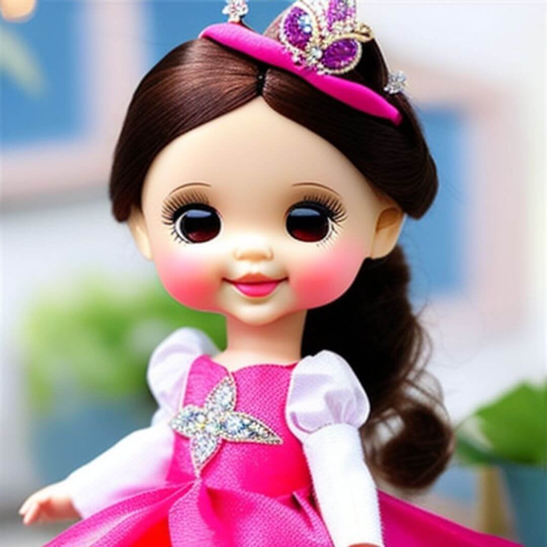 doll in pink dress pictures