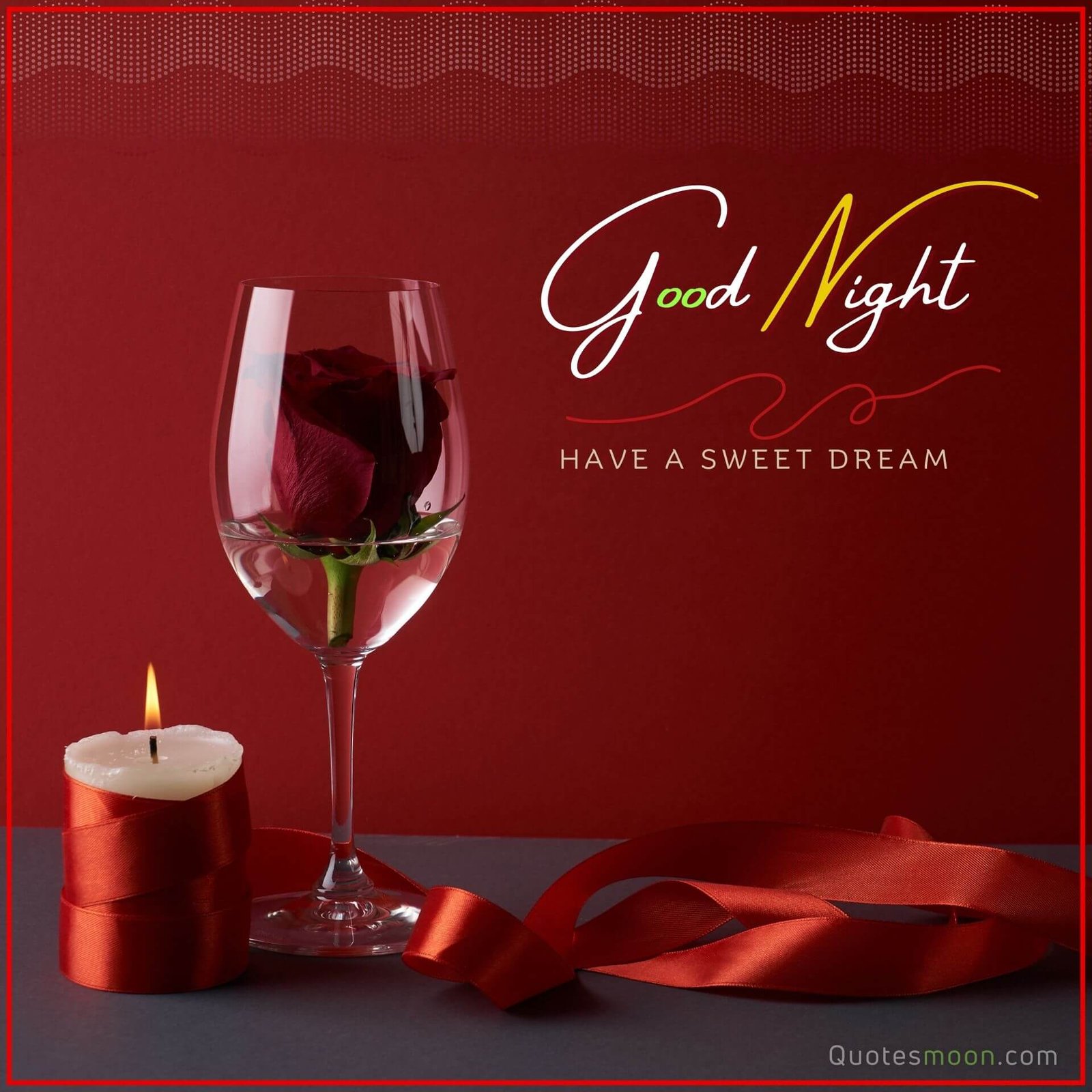 night with wine wishing image