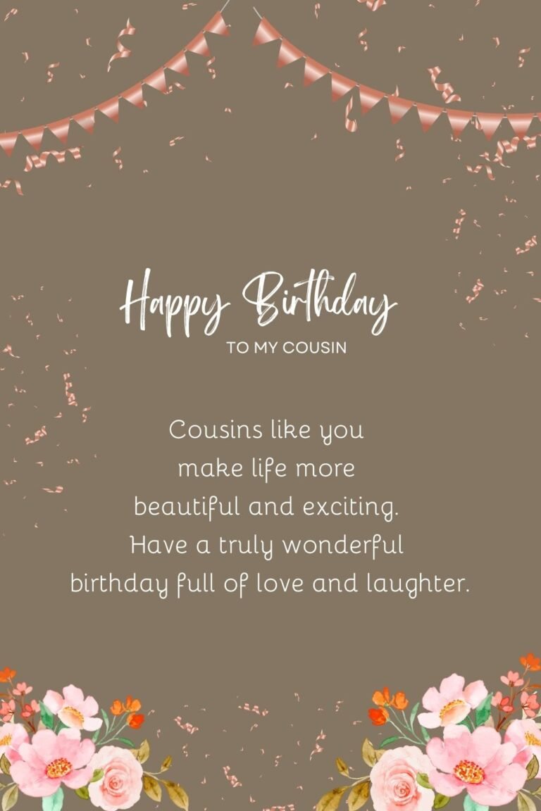 279 Happy Birthday Cousin Images, Message And Quotes