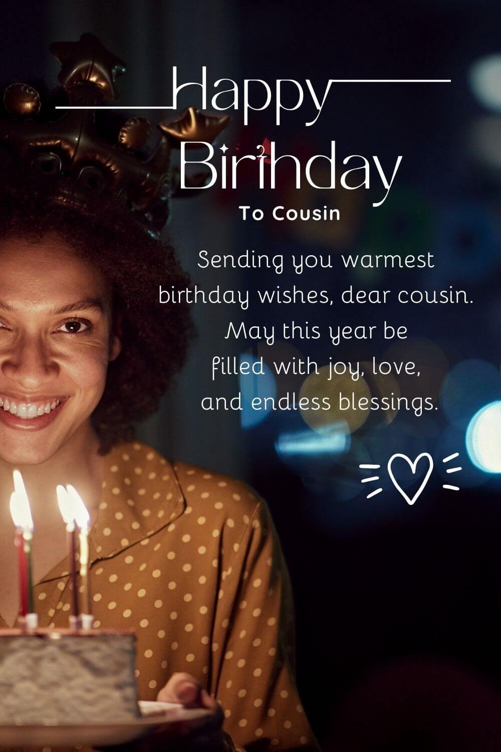 female cousin birthday wish photo collection