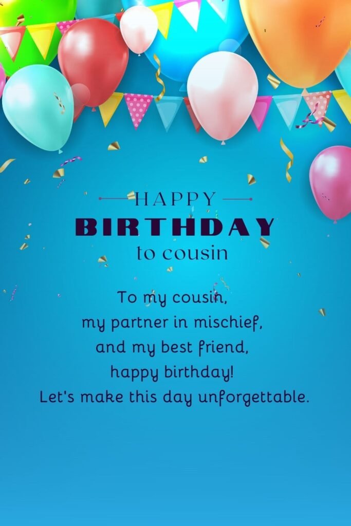 279 Happy Birthday Cousin Images, Message And Quotes