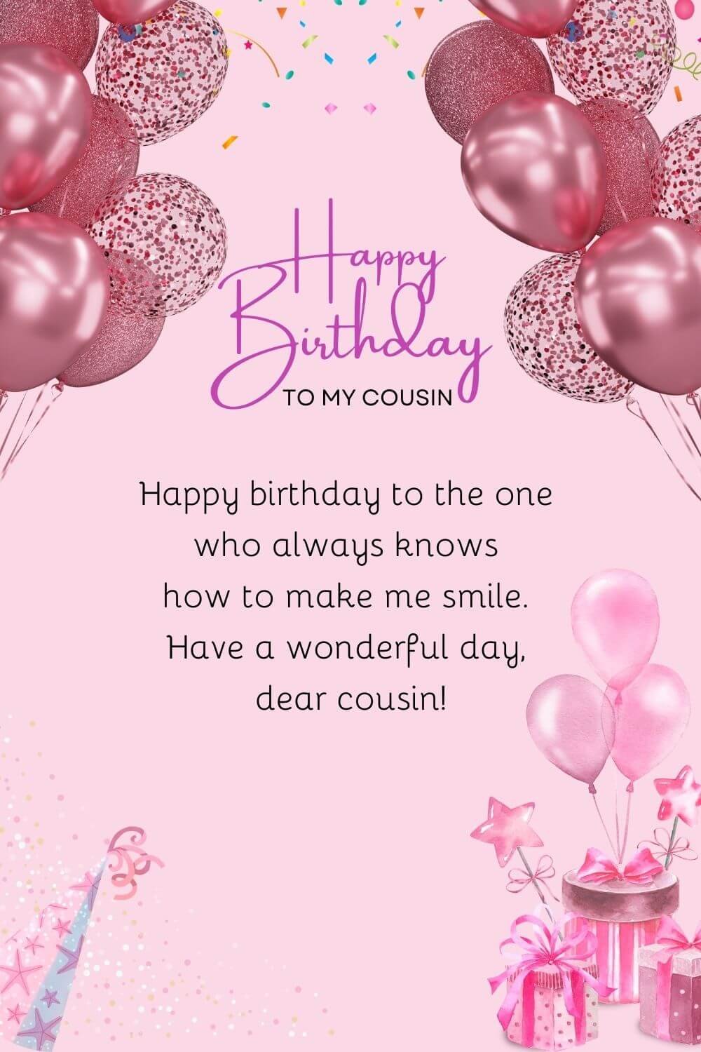 dear cousin birthday lines images hd