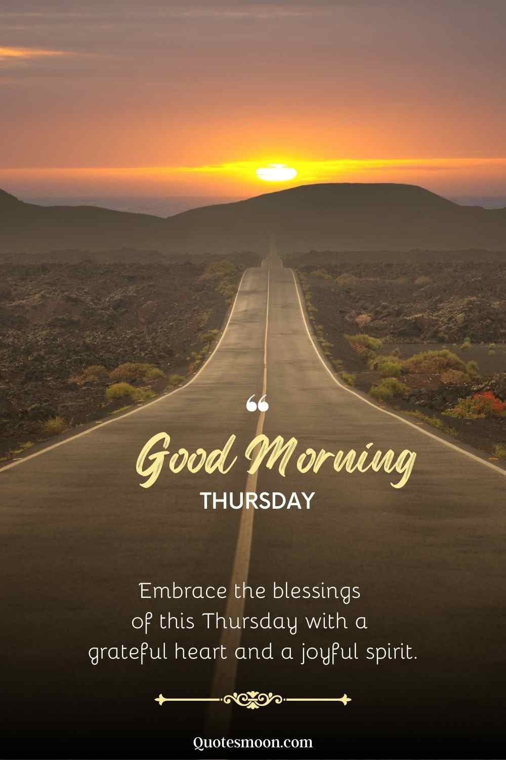 thursday morning long drive wishes images HD