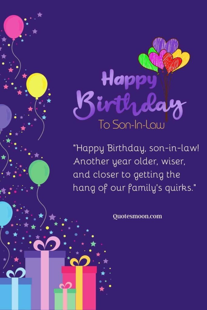 129 Birthday Wishes For Son In Law With Special Messages - Quotesmoon