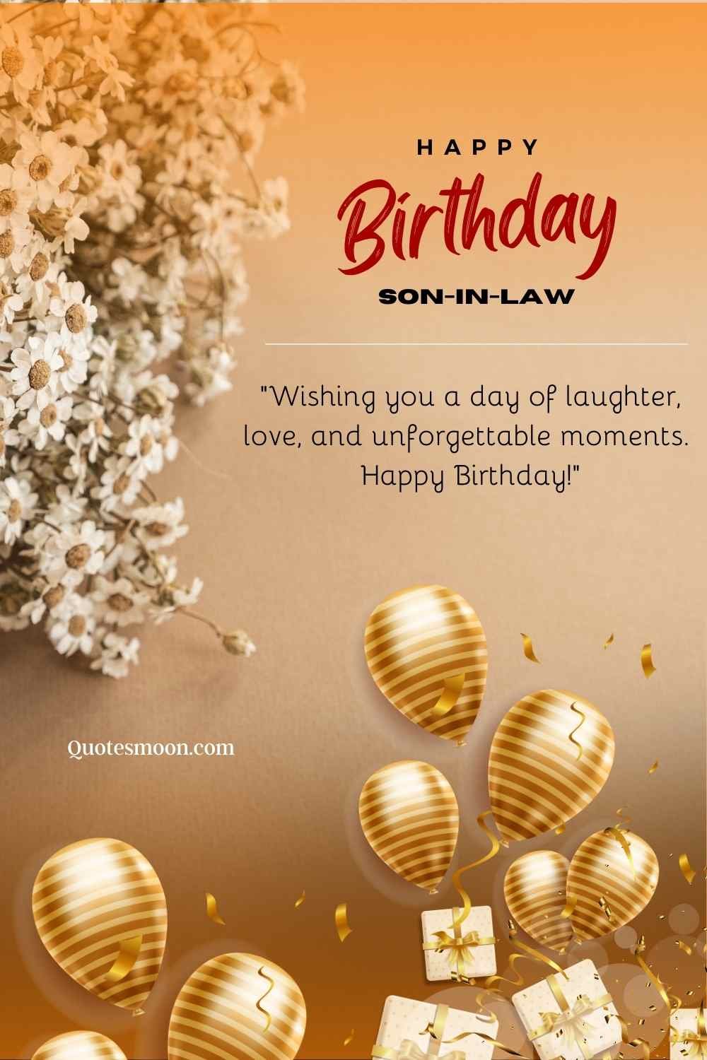 happy birthday son in law messages image HD