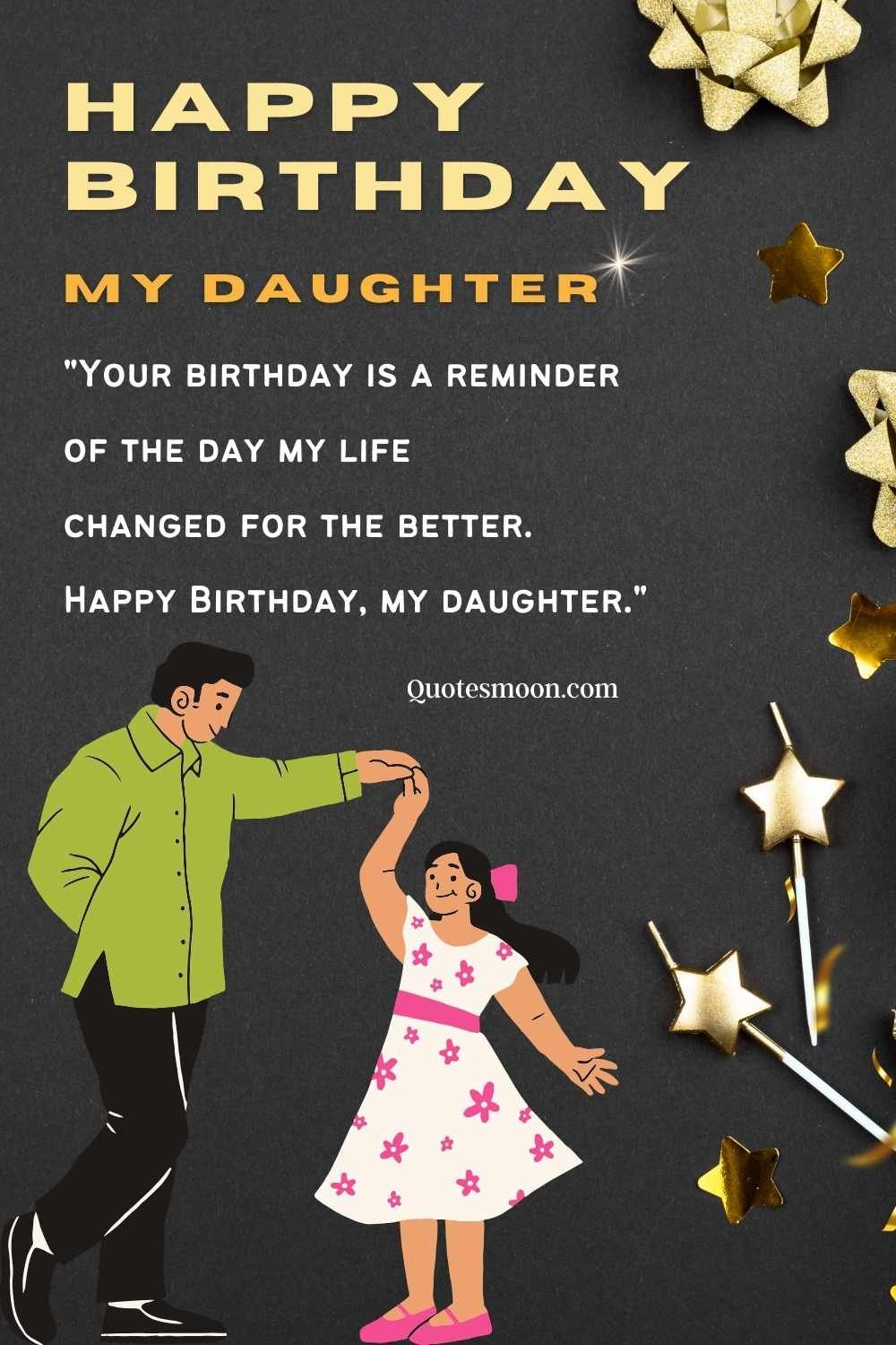daughter birthday wishes images from father