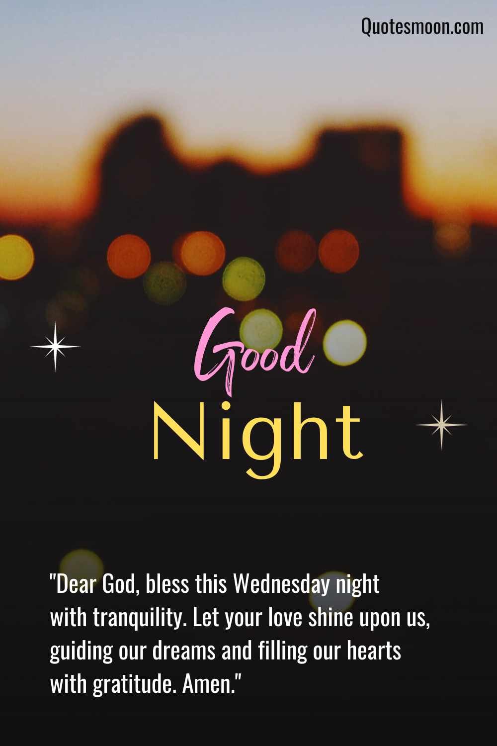 Good Night Wednesday Blessings Prayers