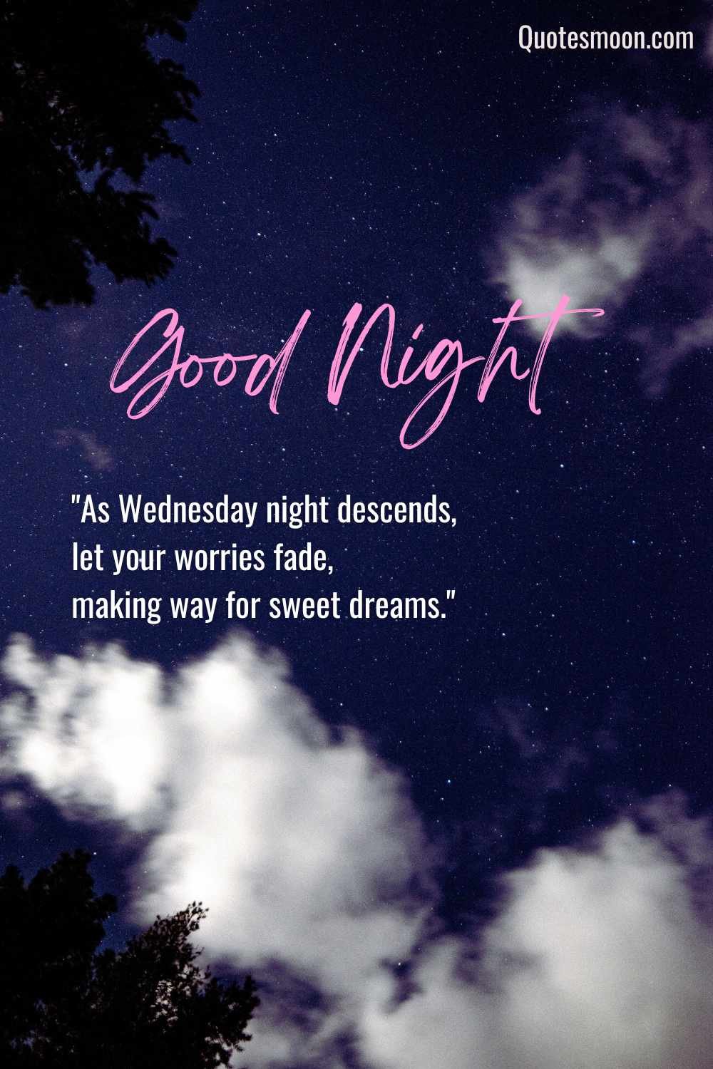 Good Night Messages Wednesday images HD