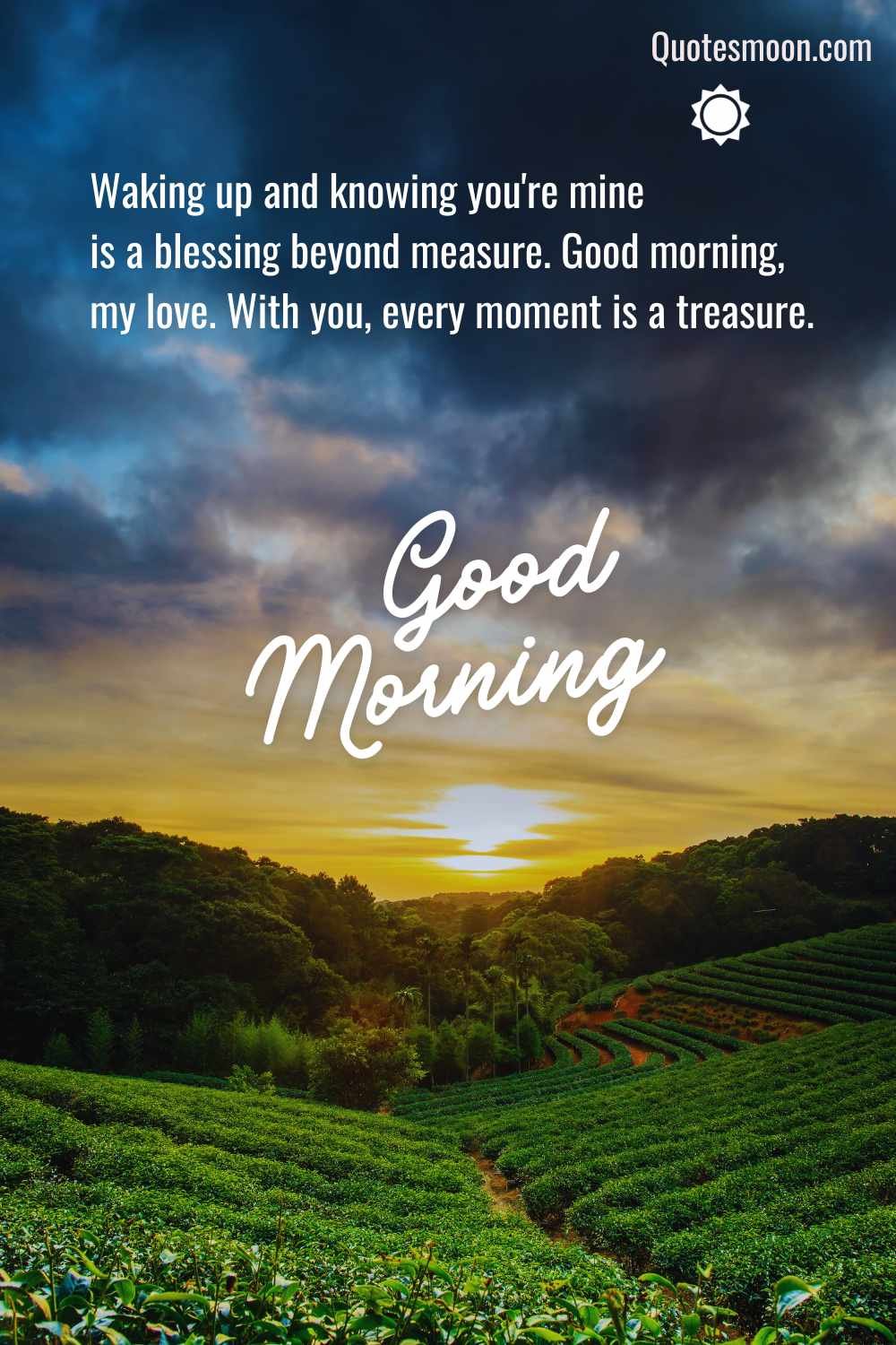 Inspirational good morning messages for someone special with image