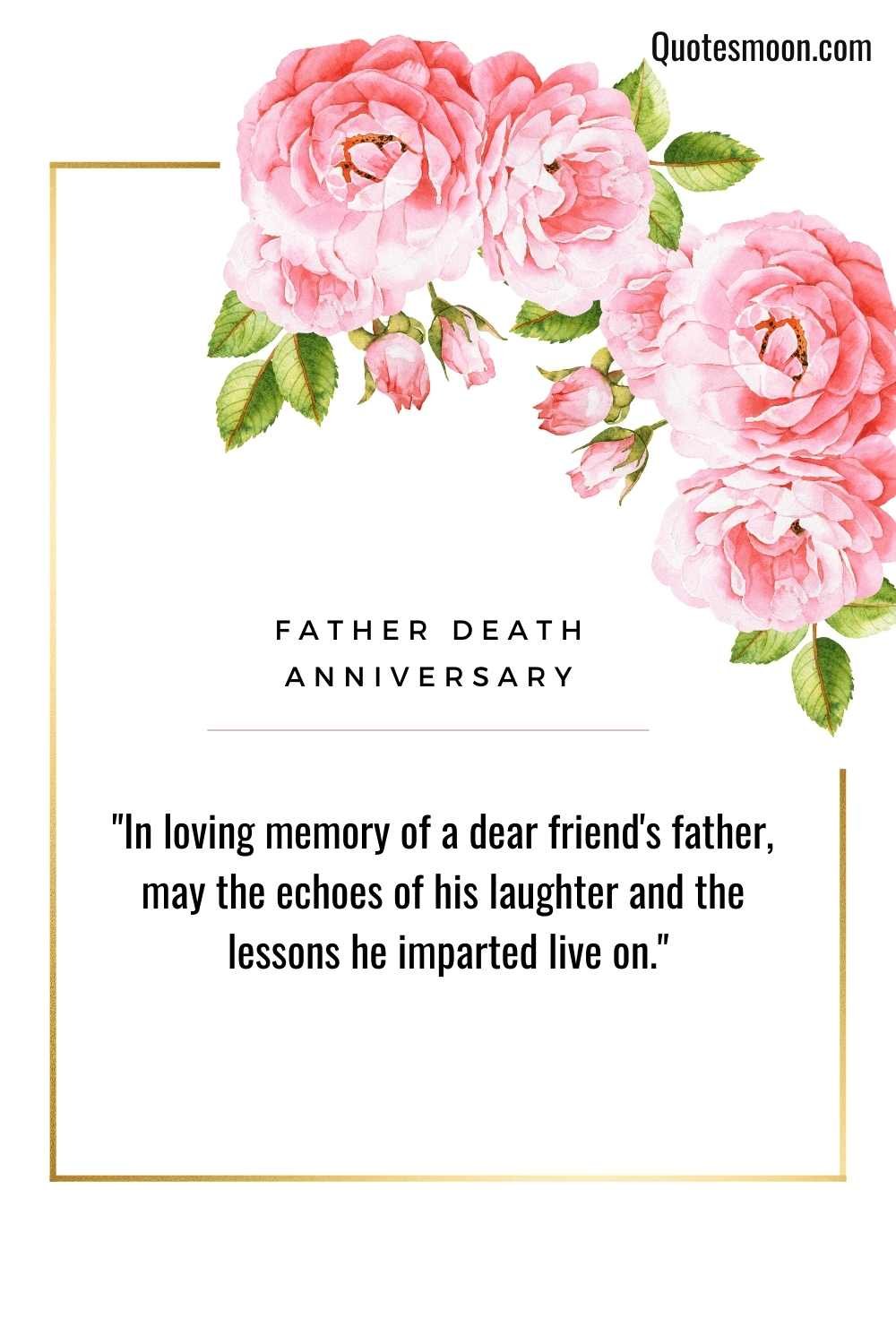 Father Death Anniversary Quotes and Messages