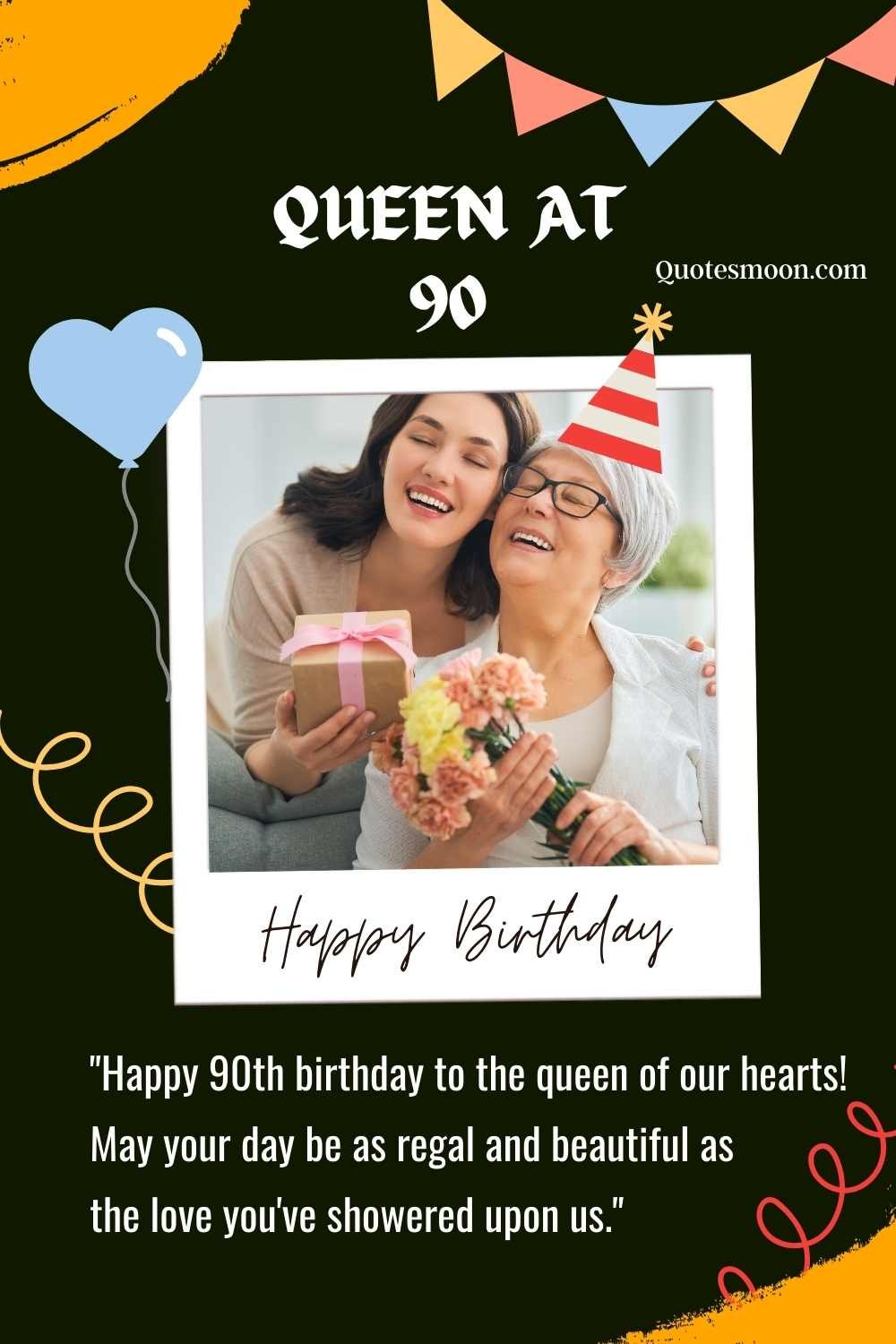 90th Birthday Wishes For Mother with images