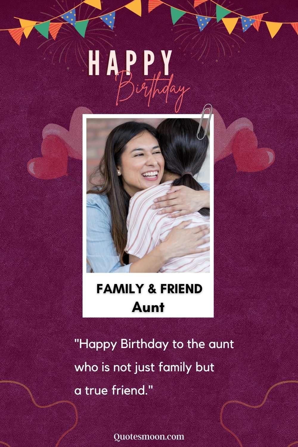Long Birthday Message For Aunt with images