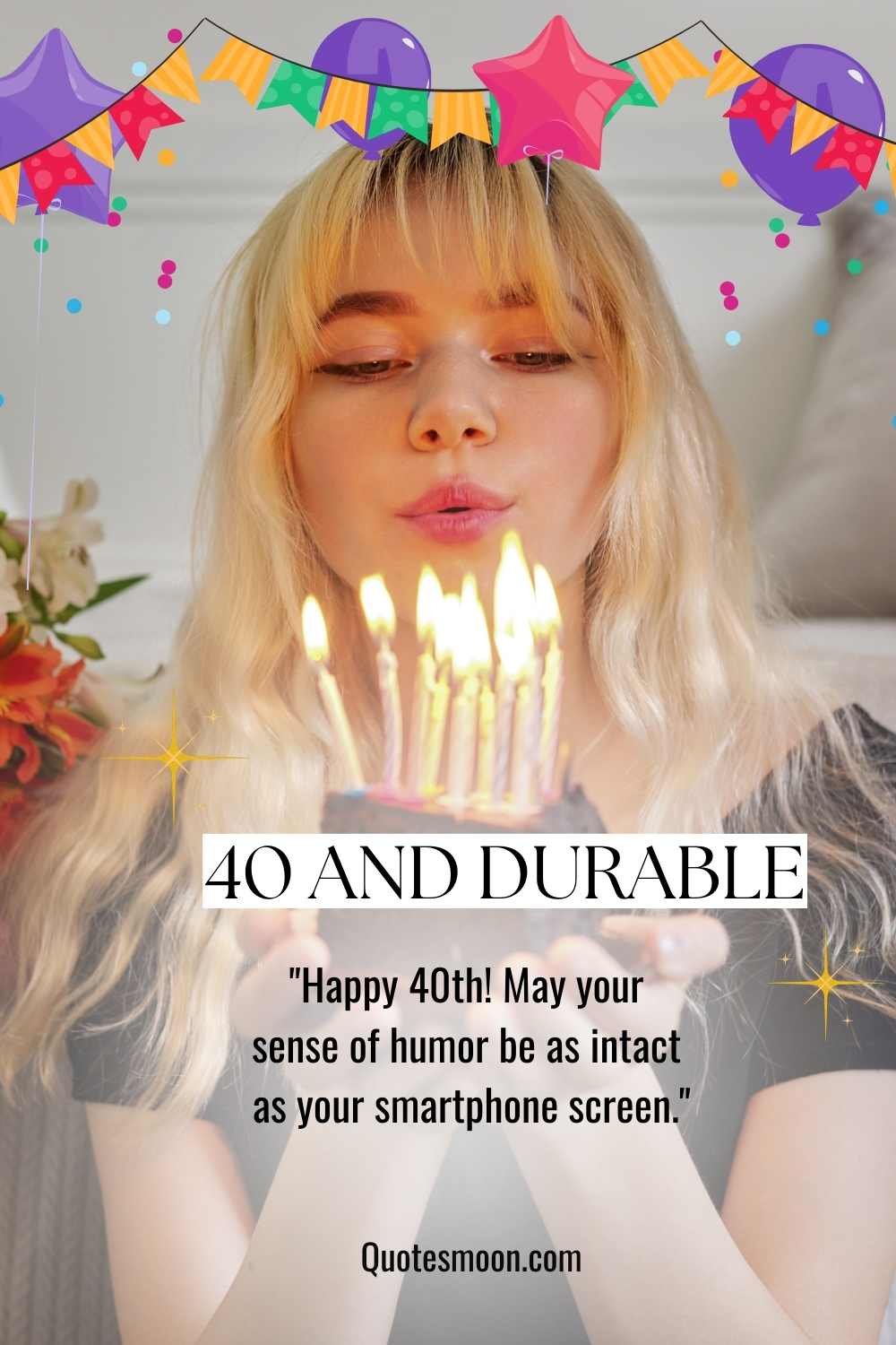 meaningful female 40th birthday messages with pics HD